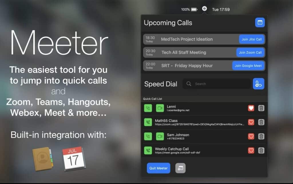 Video Calls In One Place - Meeter